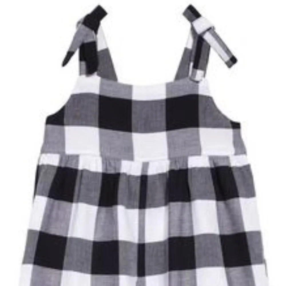 NEW! STEM Gingham Check Cotton Jumpsuit in GINGHAM (8) - Picture 2 of 4